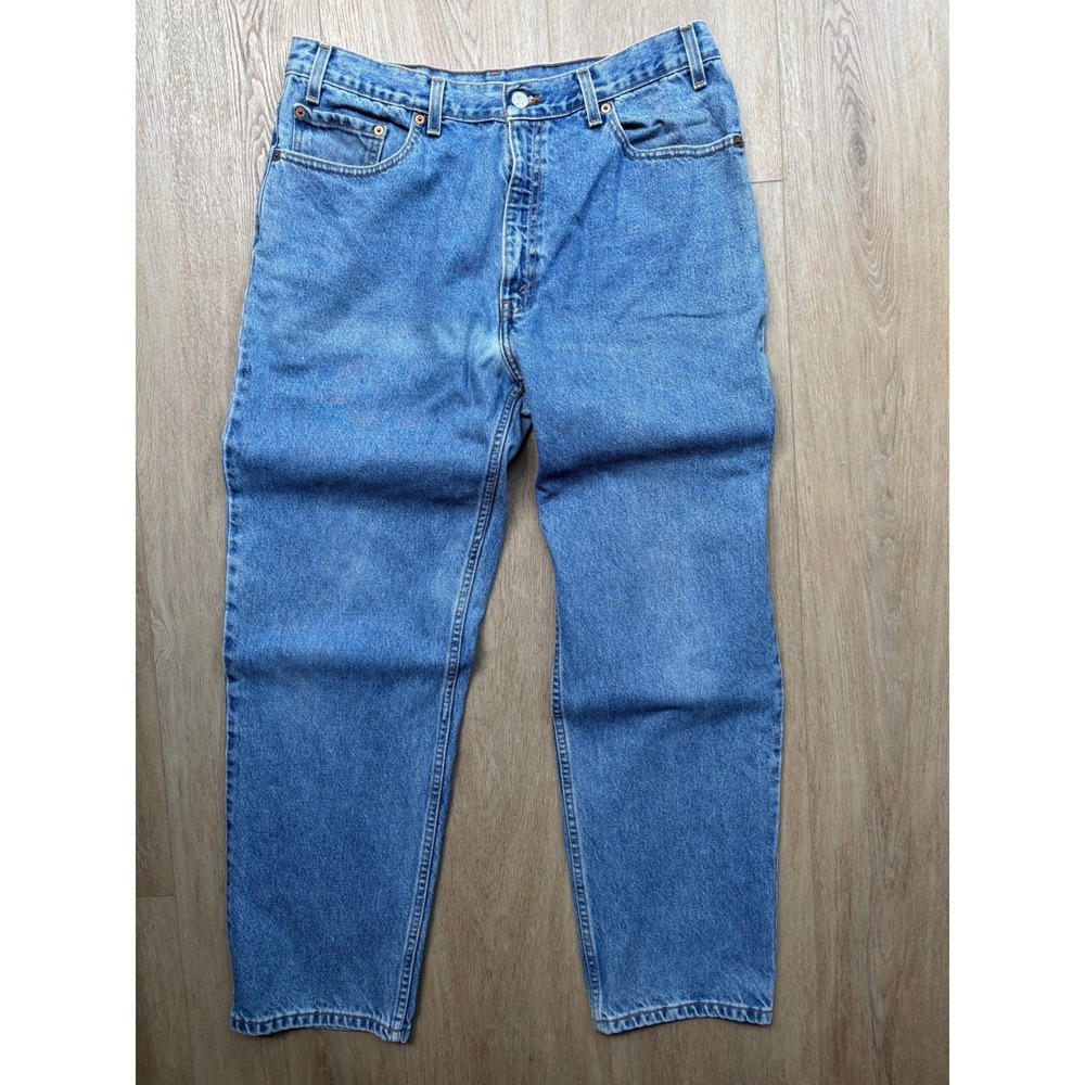 Vintage Levi's 550 Relaxed Fit Straight Leg Denim Jeans Blue Pants 36x30